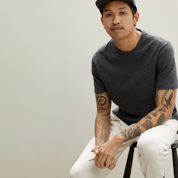 NWT Everlane Men The Organic Cotton Crew | Uniform L - Picture 1 of 7